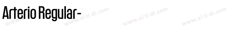Arterio Regular字体转换 Arterio Regular字体转换